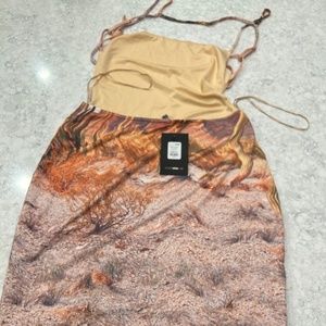Brand New Woman Backless dress